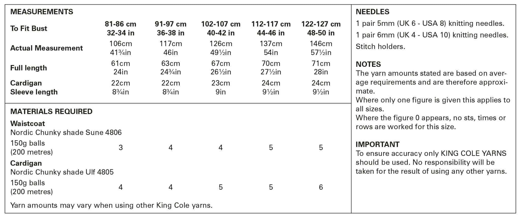king-cole-5907-cardigan-strickanleitung-nordic-chunky image 3