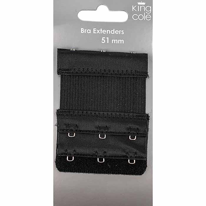 king-cole-haberdashery-bh-verl-ngerung-schwarz-51mm-elastisch image 1