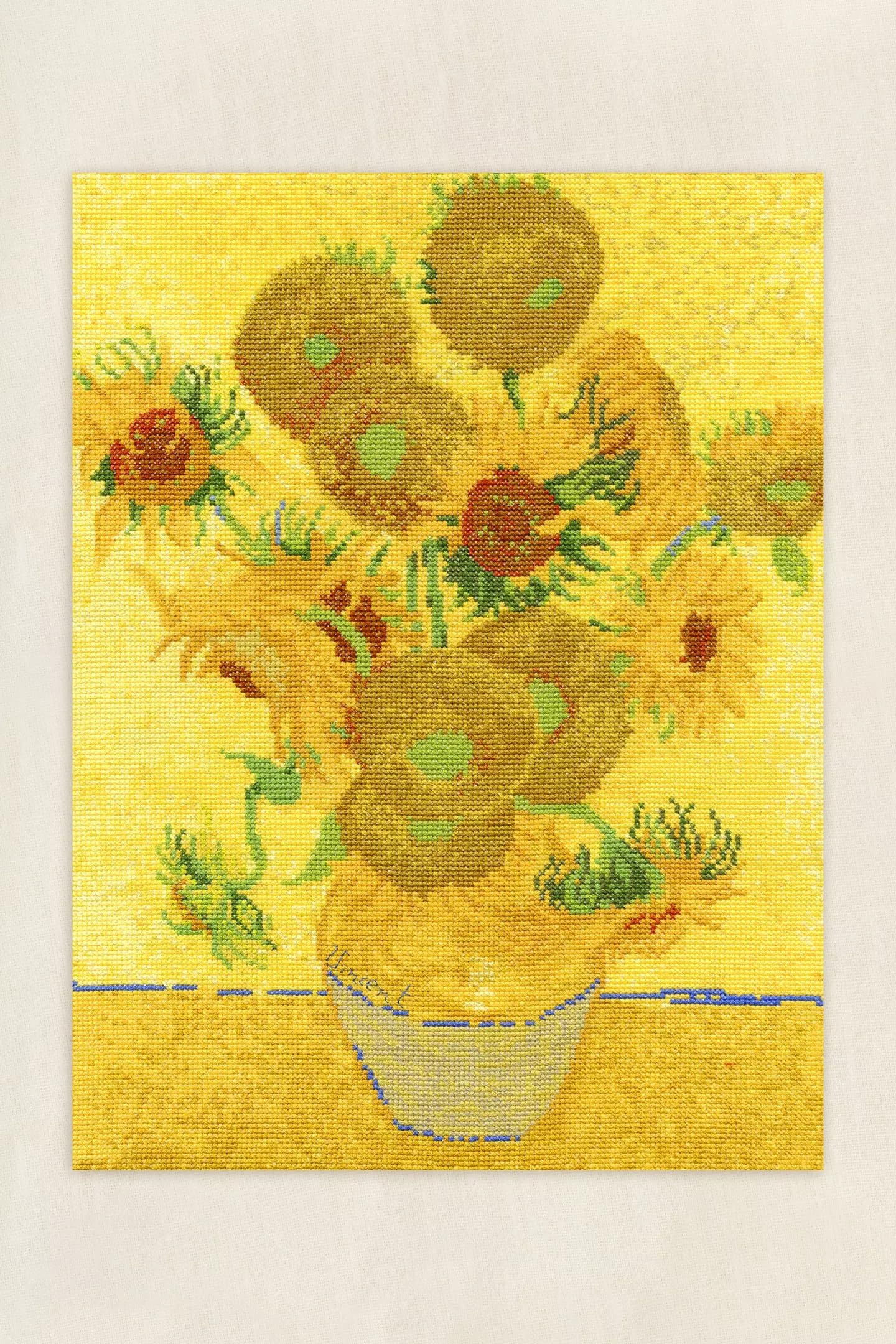 dmc-van-gogh-sonnenblumen-kreuzstichset image 3