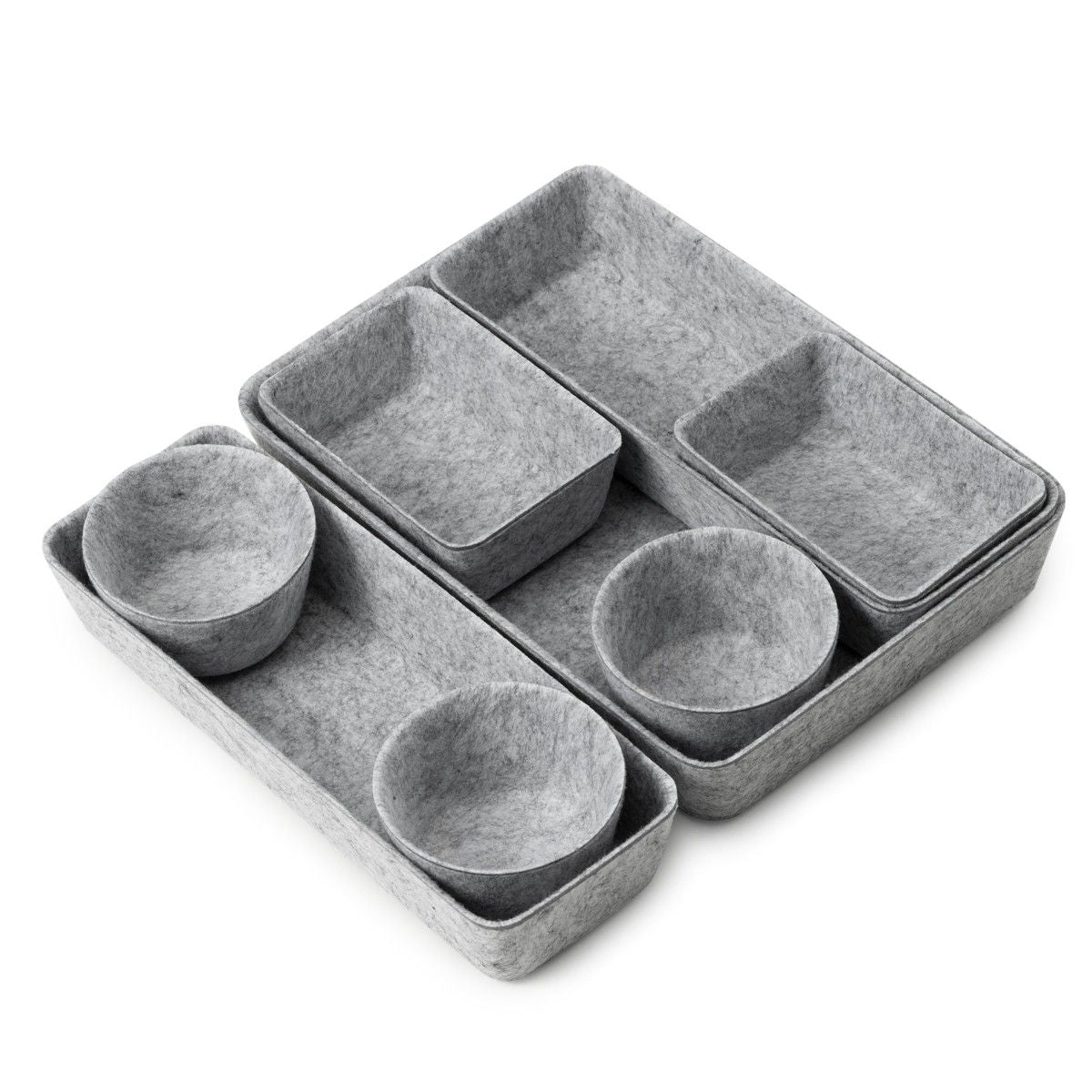 hobbii-organizer-aus-filz-aufbewahrung-dark-grey-8-teilig image 4