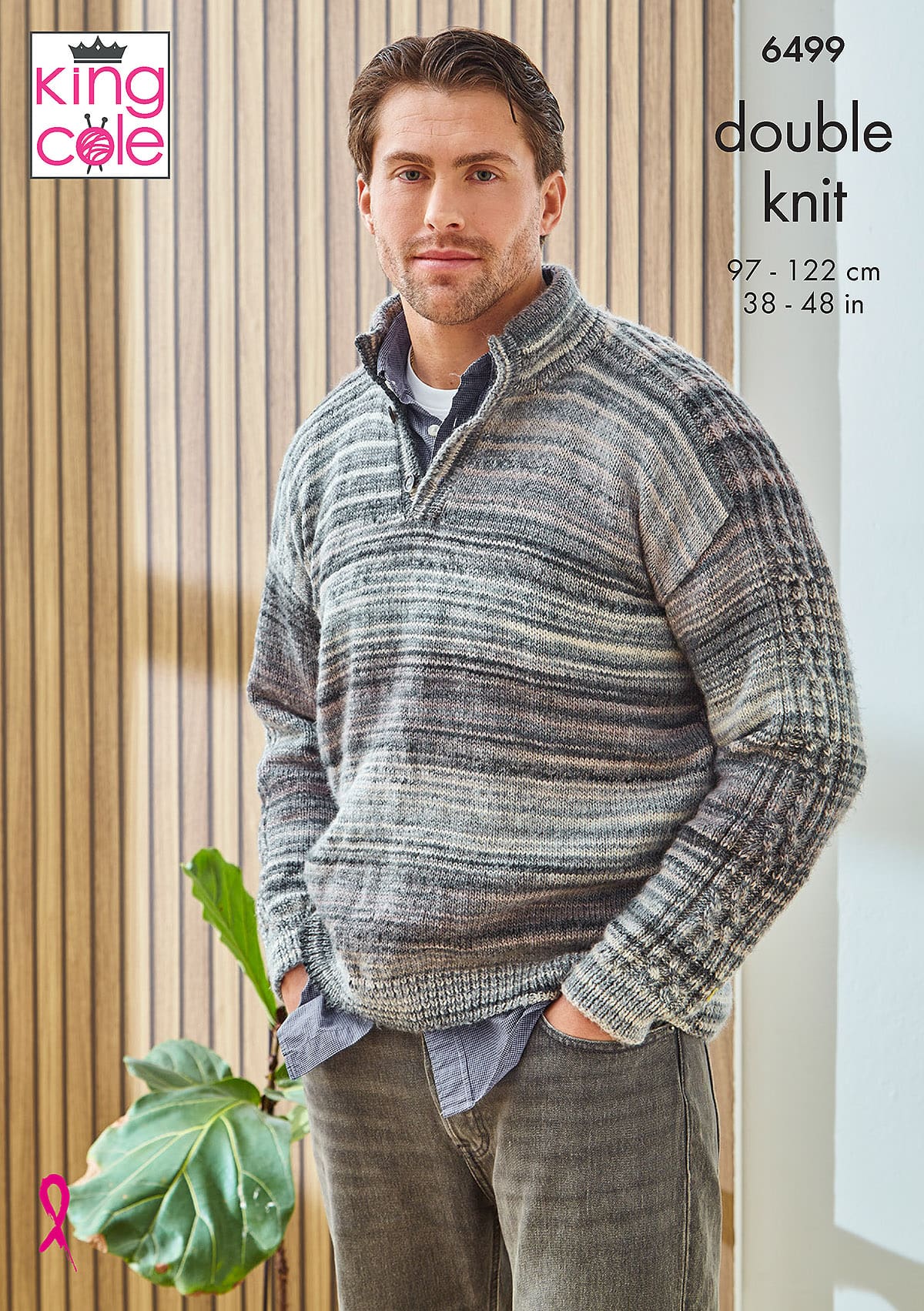 king-cole-6499-pullover-strickanleitung-cottagespun-dk image 1