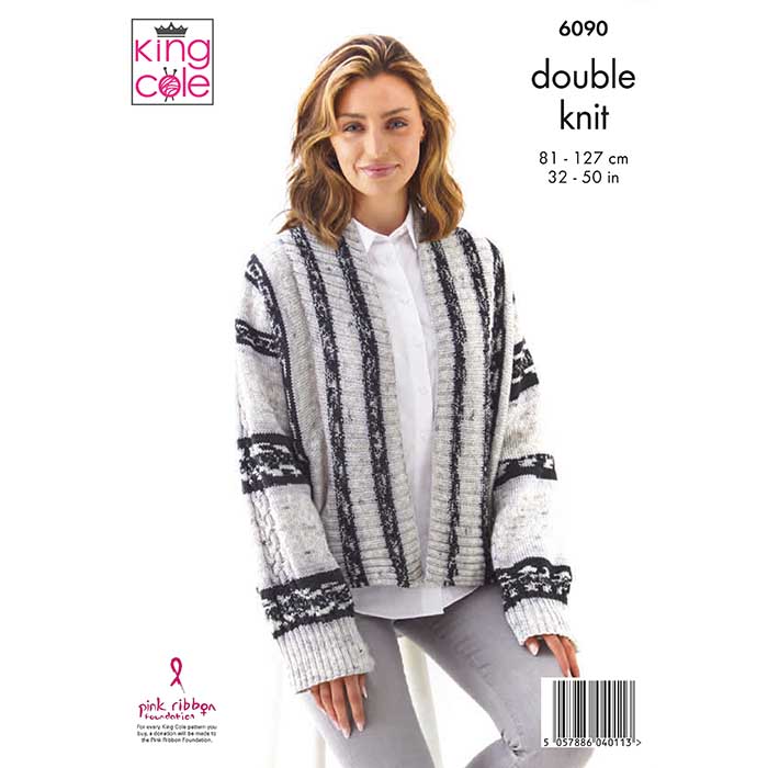 king-cole-patterns-6090-strickanleitung-pullover-jacke-fjord image 2