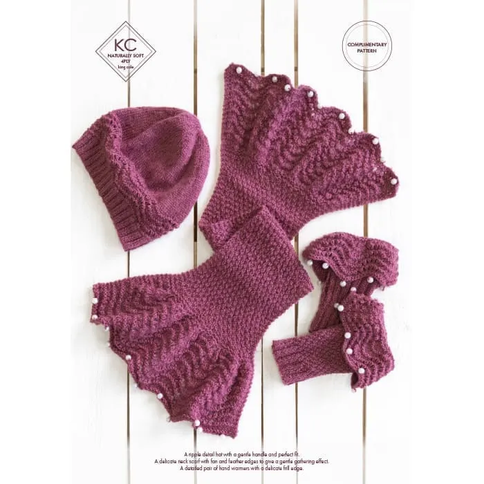 king-cole-agnes-strickanleitung-set-m-tze-schal-4ply image 1