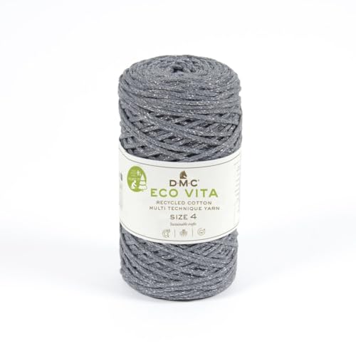 dmc-eco-vita-metallic-recycling-garn-250g-200m-makramee image 4