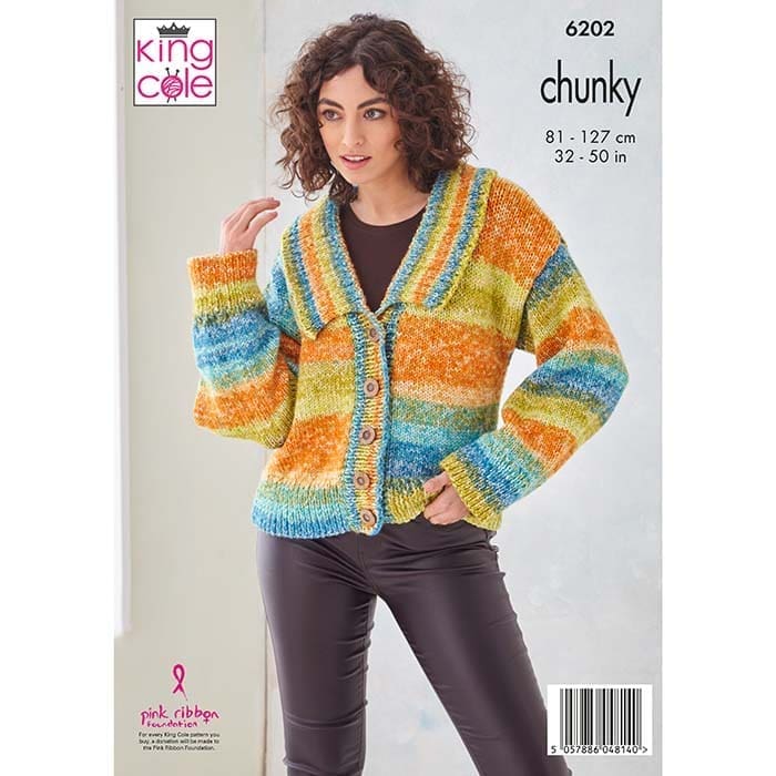 king-cole-6202-weste-jacke-strickanleitung-hedgerow-chunky image 2