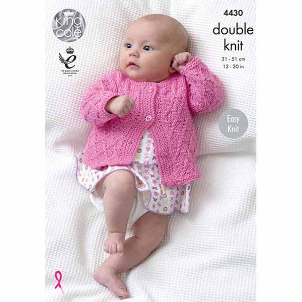 king-cole-patterns-4430-babydecke-jacke-strickanleitung-cottonsoft-dk image 1