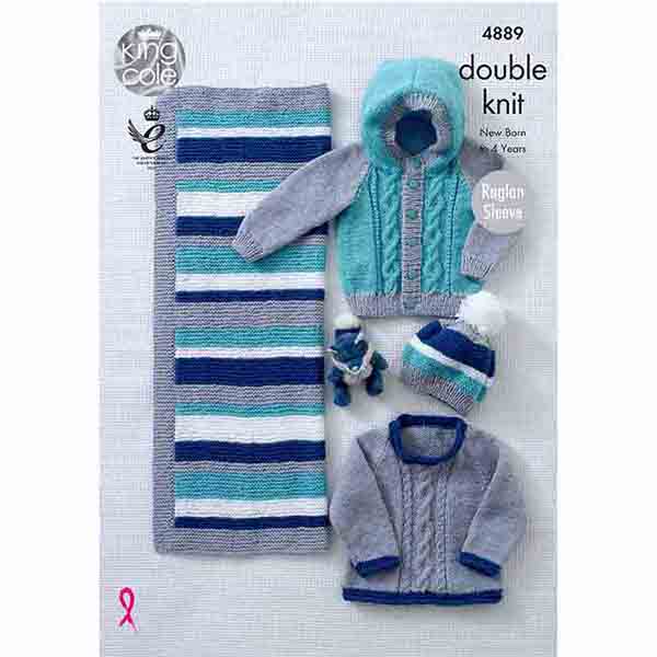 king-cole-patterns-4889-baby-strickanleitung-set-dk image 1