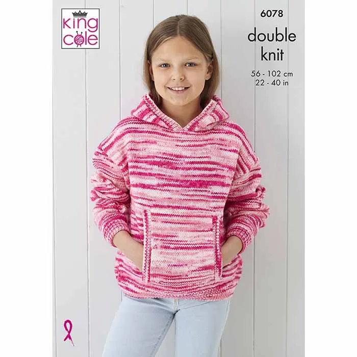 king-cole-6078-strickanleitung-pullover-hoodie-camouflage-dk image 1