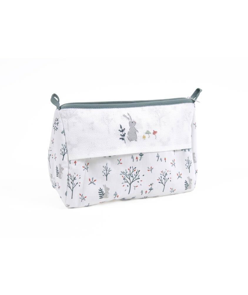dmc-zauberwald-kulturtasche-bestickbar-24x18x11cm image 1