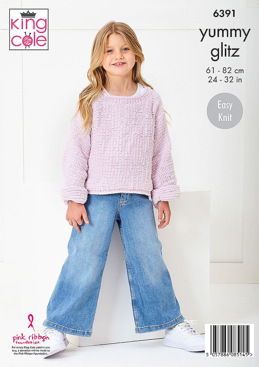king-cole-6391-strickanleitung-cape-pullover-yummy-glitz image 2
