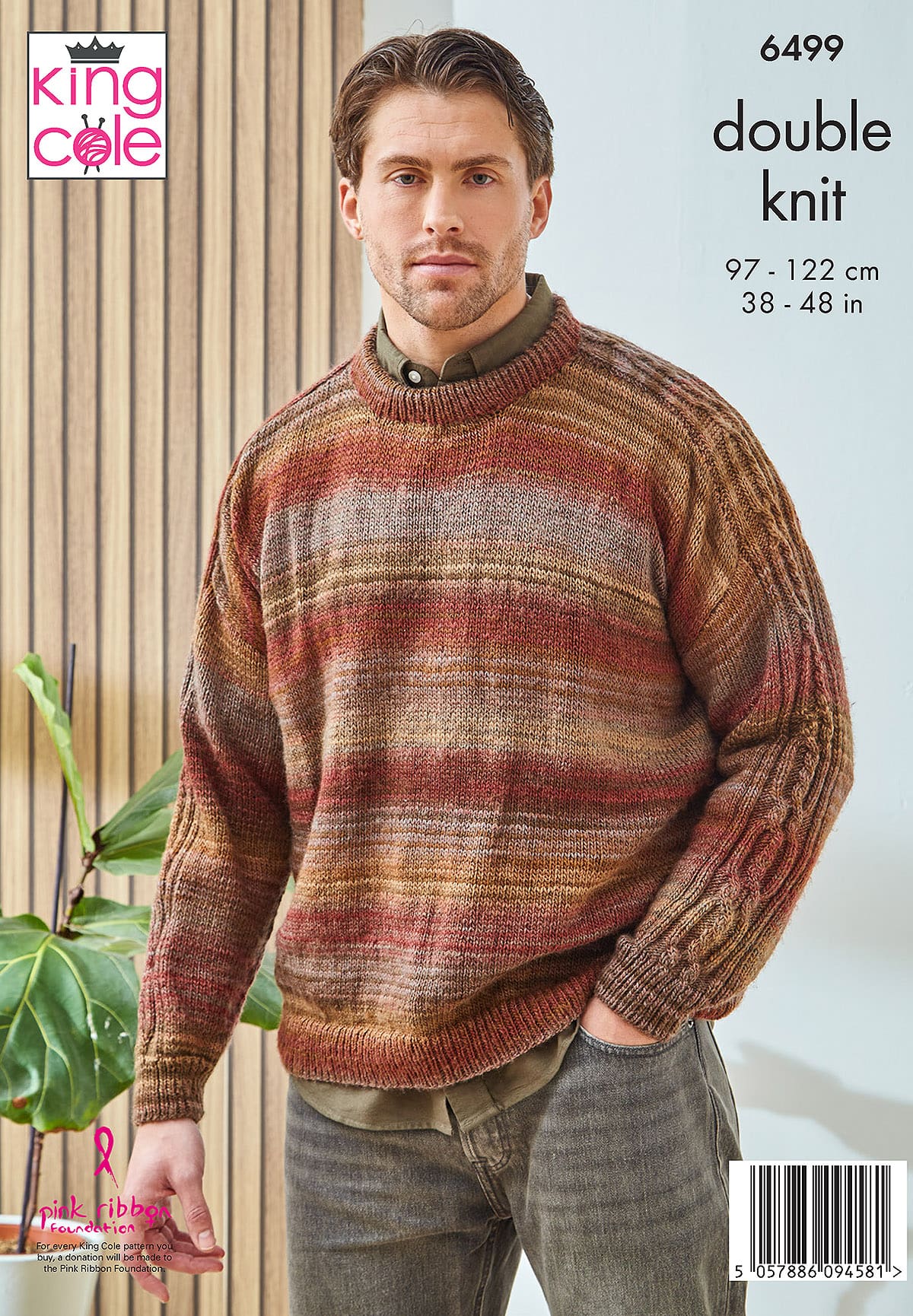 king-cole-6499-pullover-strickanleitung-cottagespun-dk image 2