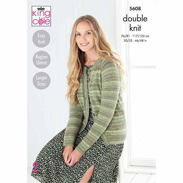king-cole-5608-strickanleitung-pullover-cardigan-island-dk image 1