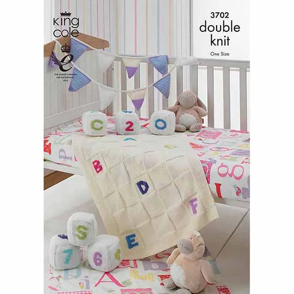 king-cole-patterns-3702-strickanleitung-decke-comfort-dk image 1