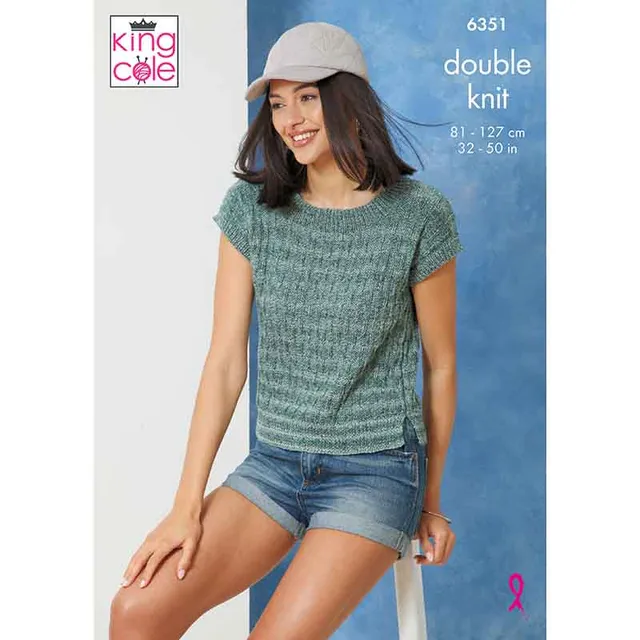 king-cole-6351-pullover-top-strickanleitung-jamboree-dk image 1