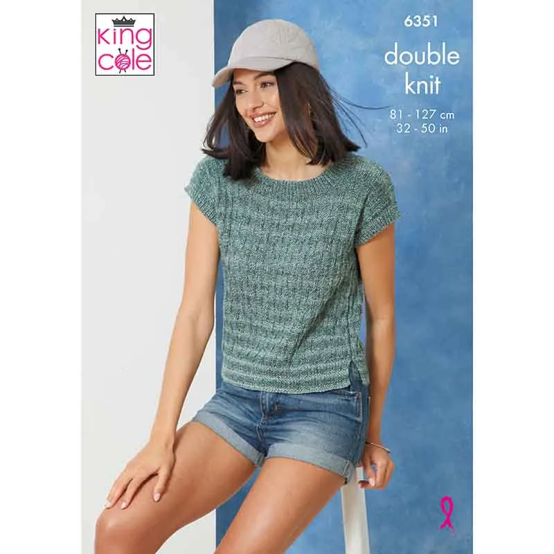 king-cole-6351-pullover-top-strickanleitung-jamboree-dk image 1