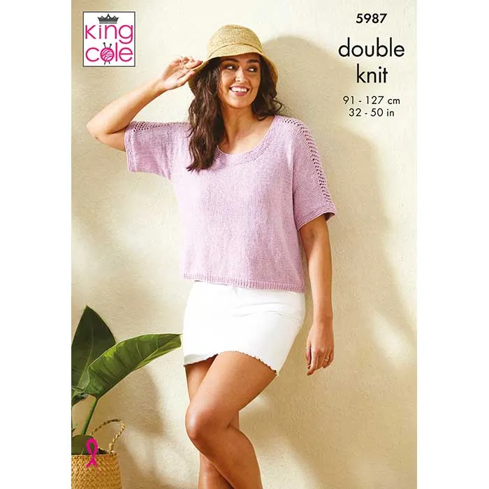 king-cole-5987-tops-strickanleitung-linendale-dk image 1