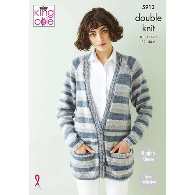 king-cole-5913-strickanleitung-cardigan-island-beaches-dk image 1