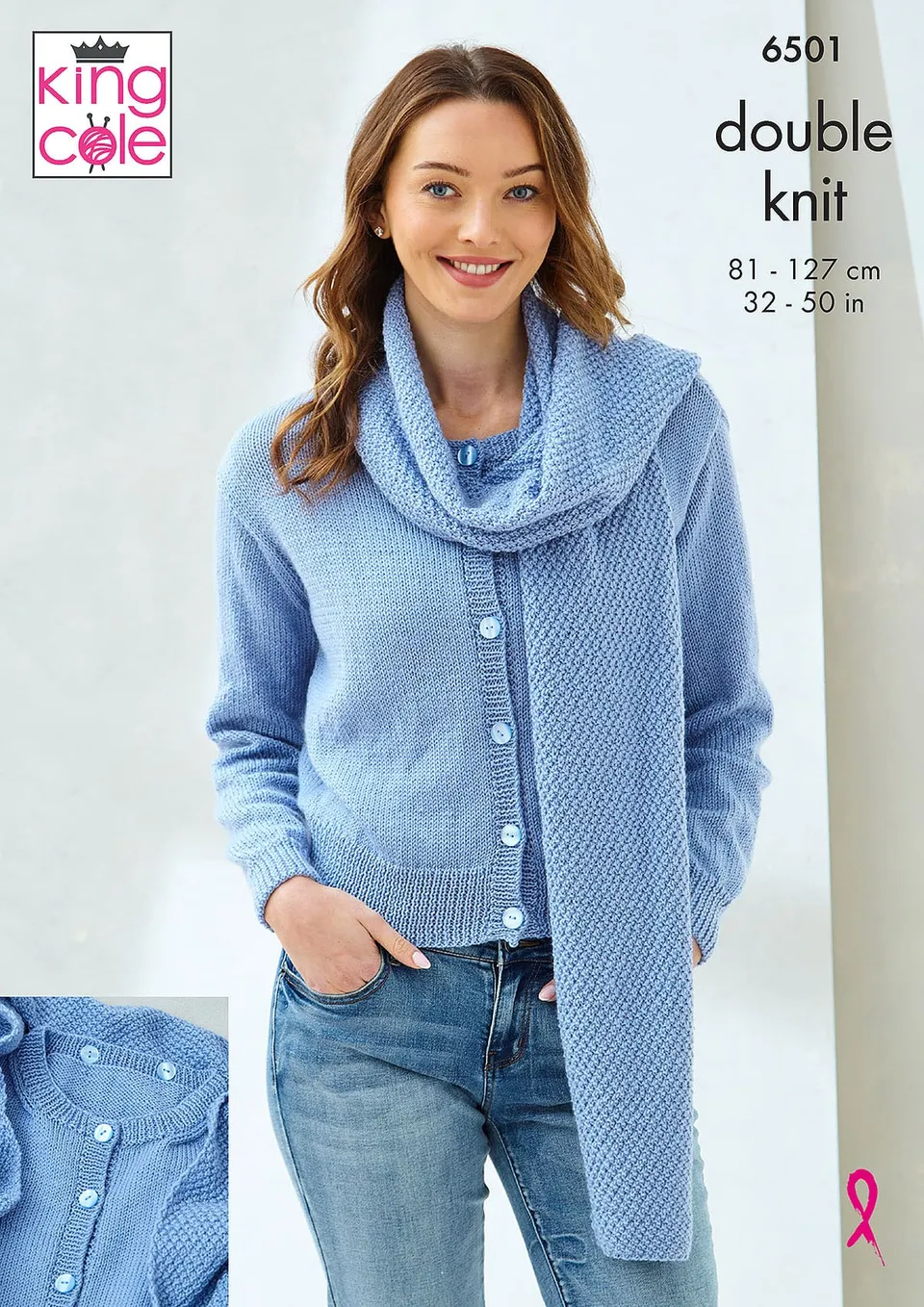 king-cole-patterns-6501-scardigan-strickanleitung-orchard-dk image 1
