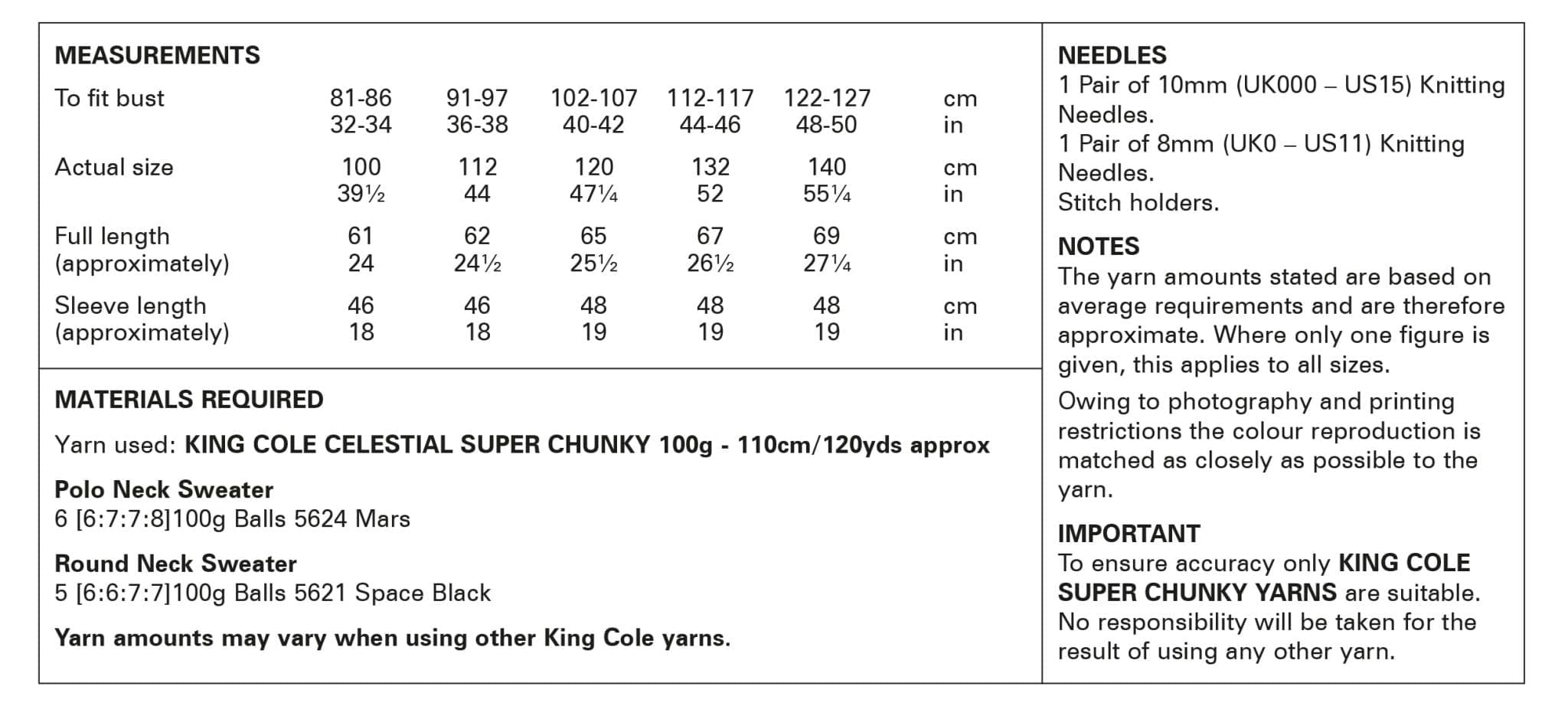 king-cole-6064-pullover-strickanleitung-celestial-super-chunky image 3