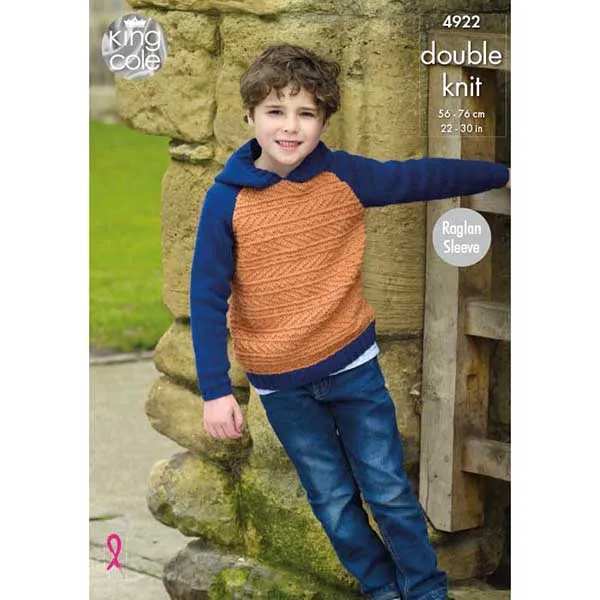 king-cole-4922-hoodie-pullover-strickanleitung-majestic-dk image 1