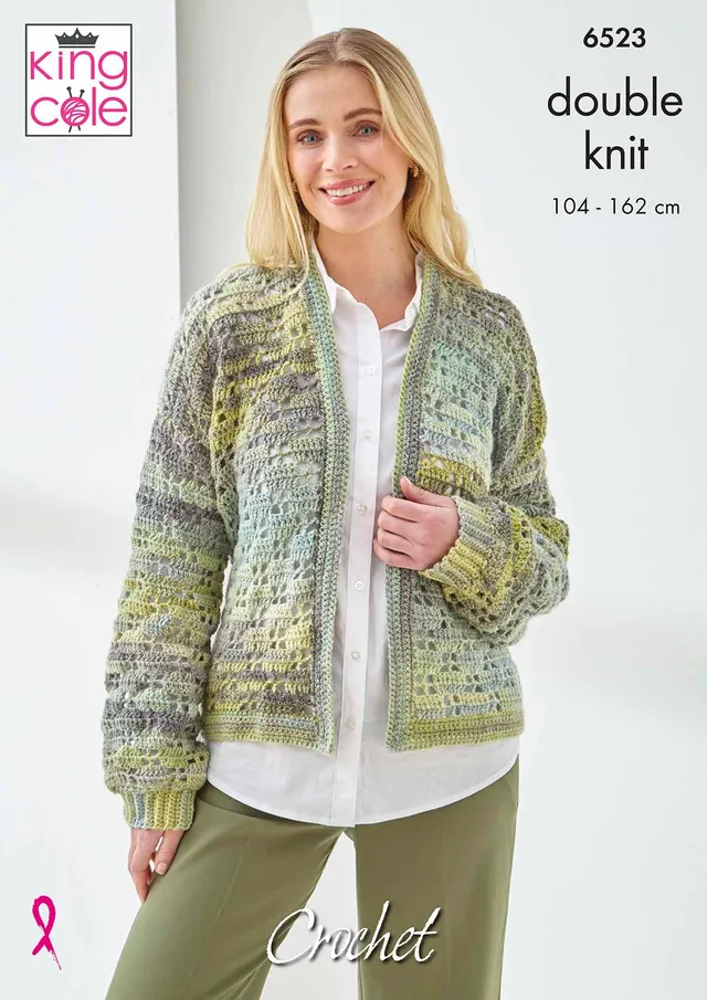 king-cole-6523-cottagespun-dk-h-kel-cardigans-anleitung image 1