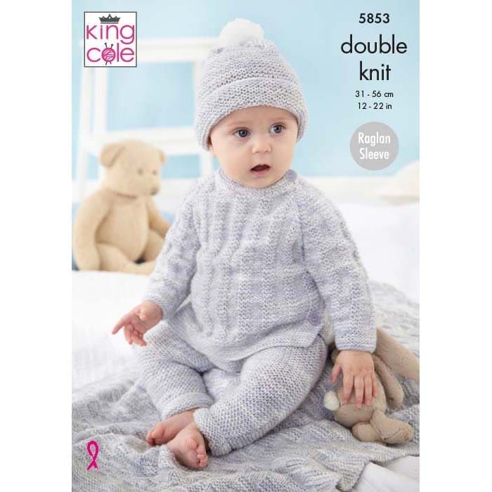 king-cole-5853-jacke-decke-strickanleitung-treasures-dk image 1