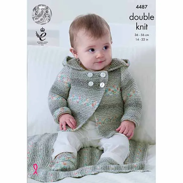 king-cole-patterns-4487-baby-set-strickanleitung-drifter-baby-dk image 1