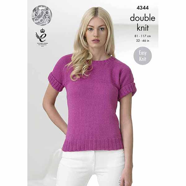 king-cole-patterns-4344-strickanleitung-top-cottonsoft-dk image 1
