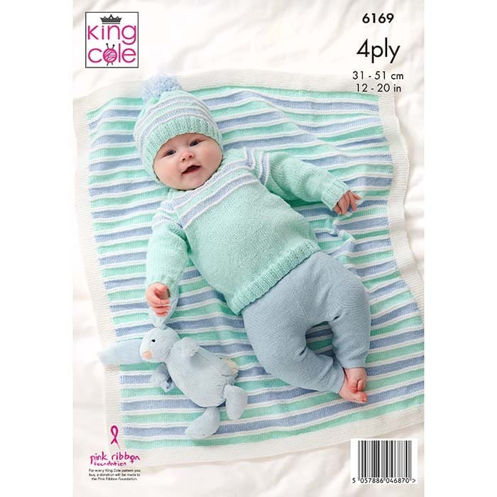 king-cole-patterns-6169-strickanleitung-baby-set-cherished-4ply image 2