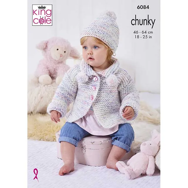 king-cole-6084-strickanleitung-mantel-cardigan-bumble-chunky image 1