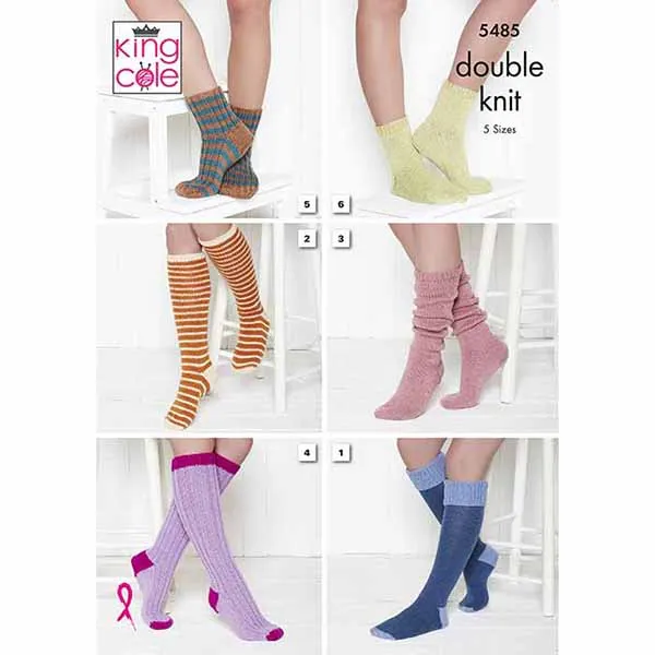 king-cole-5485-strickanleitung-socken-majestic-dk-wolle image 1