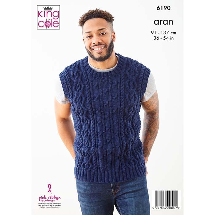 king-cole-6190-strickanleitung-pullover-big-value-aran image 2