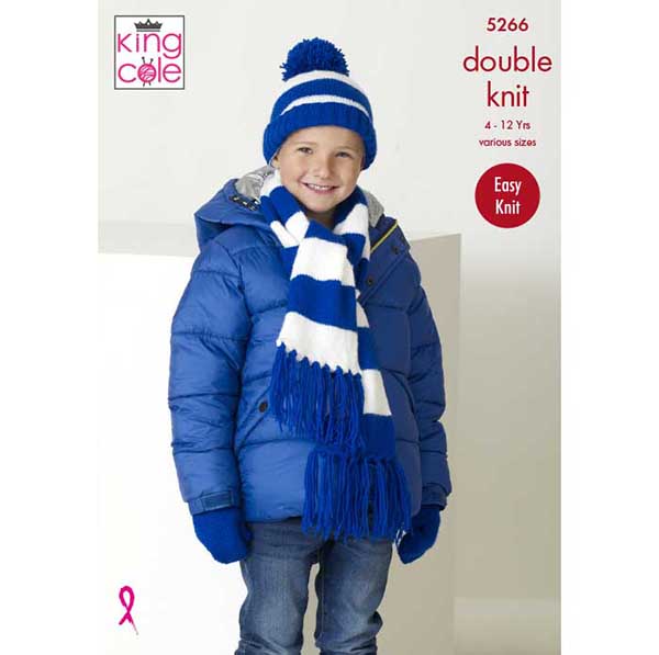 king-cole-5266-strickanleitung-schal-m-tze-big-value-dk image 1