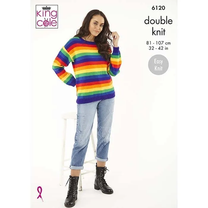 king-cole-6120-pullover-jacke-m-tze-strickanleitung image 1
