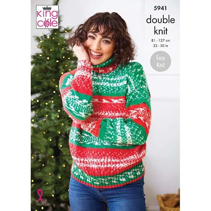 king-cole-5941-strickanleitung-pullover-loop-m-tze-fjord-dk image 1