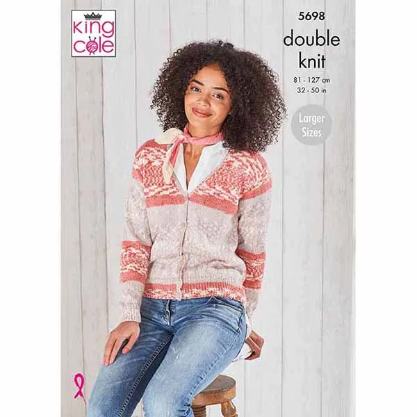 king-cole-patterns-5698-strickanleitung-cardigan-weste-fjord-dk image 1