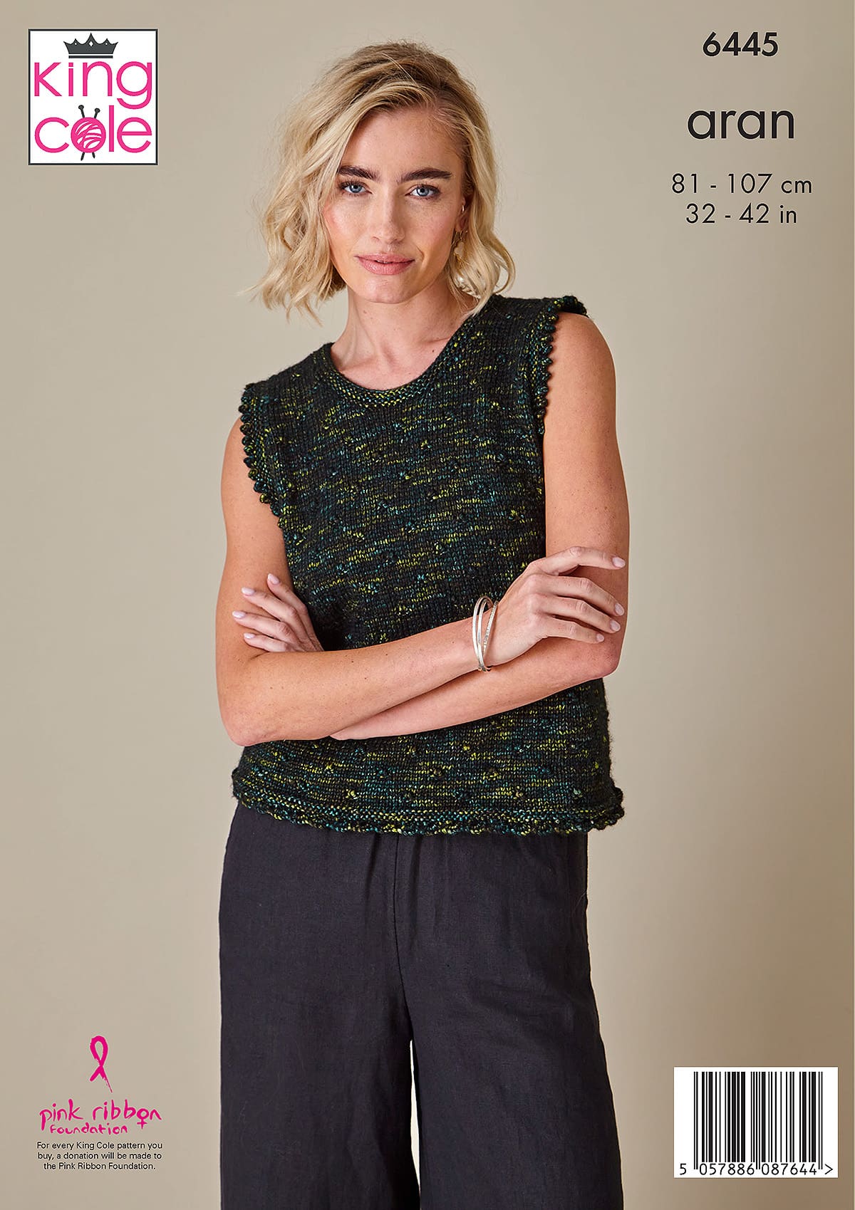king-cole-6445-top-cardigan-strickanleitung-firefly-aran image 2