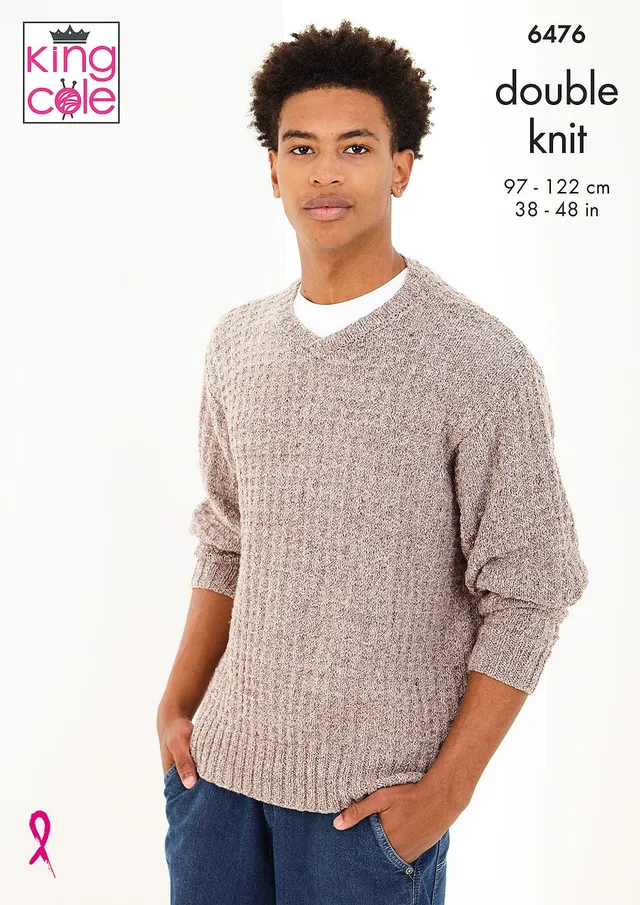 king-cole-patterns-6476-strickanleitung-pullover-simply-denim image 1