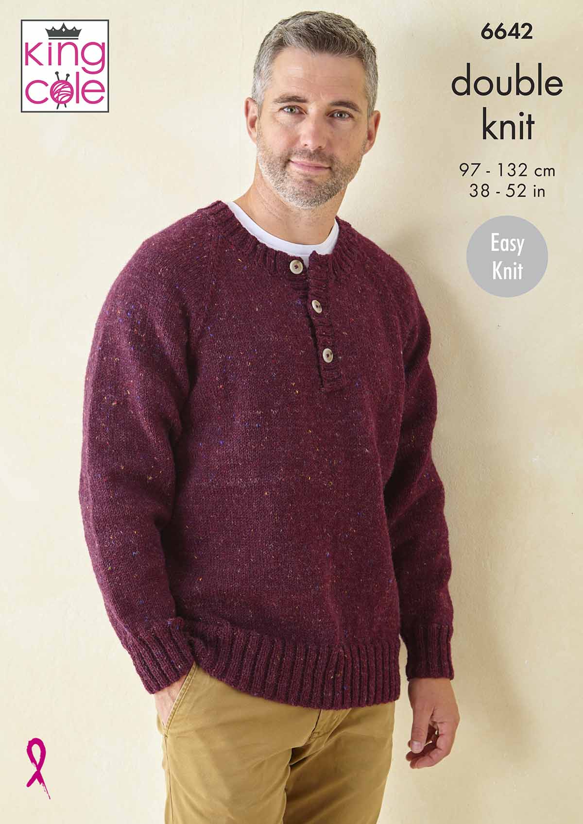 king-cole-patterns-6642-pullover-strickanleitung-merino-blend-dk image 1