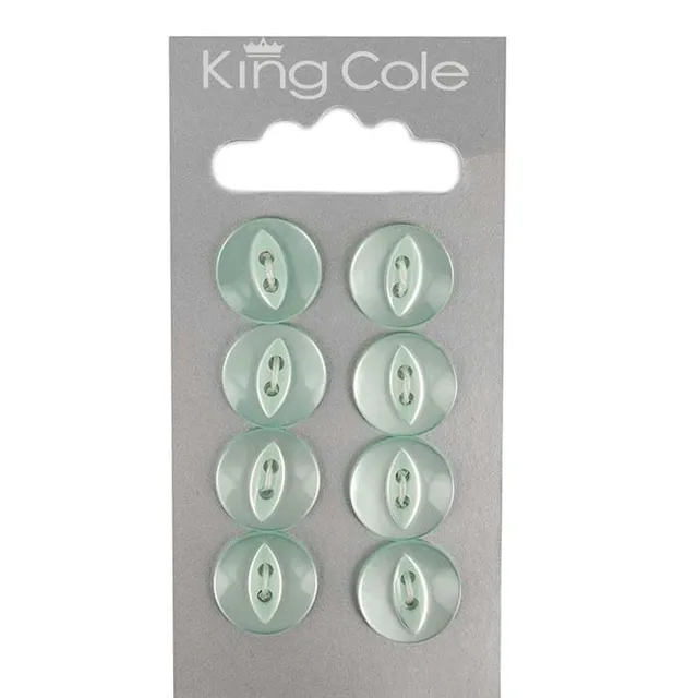 king-cole-haberdashery-fischaugen-knopf-gr-n-klein image 1