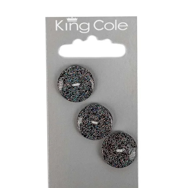 king-cole-haberdashery-glitzerkn-pfe-rund-medium-glitzer-effekt image 1