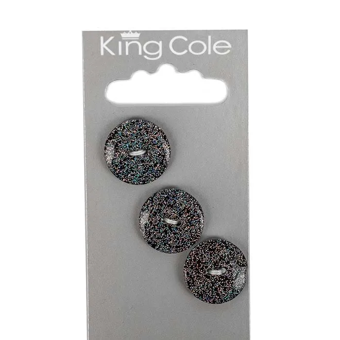 king-cole-haberdashery-glitzerkn-pfe-rund-medium-glitzer-effekt image 1