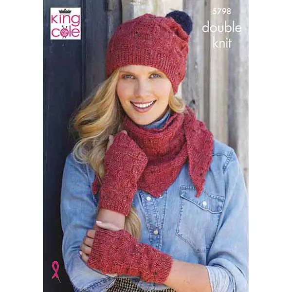 king-cole-5798-homespun-dk-accessoires-strickanleitung image 1