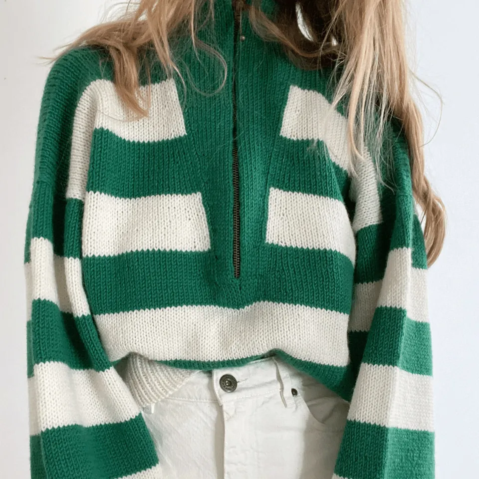 hobbii-zipper-sweater-pullover-strickanleitung-xs-2xl-troyer image 1