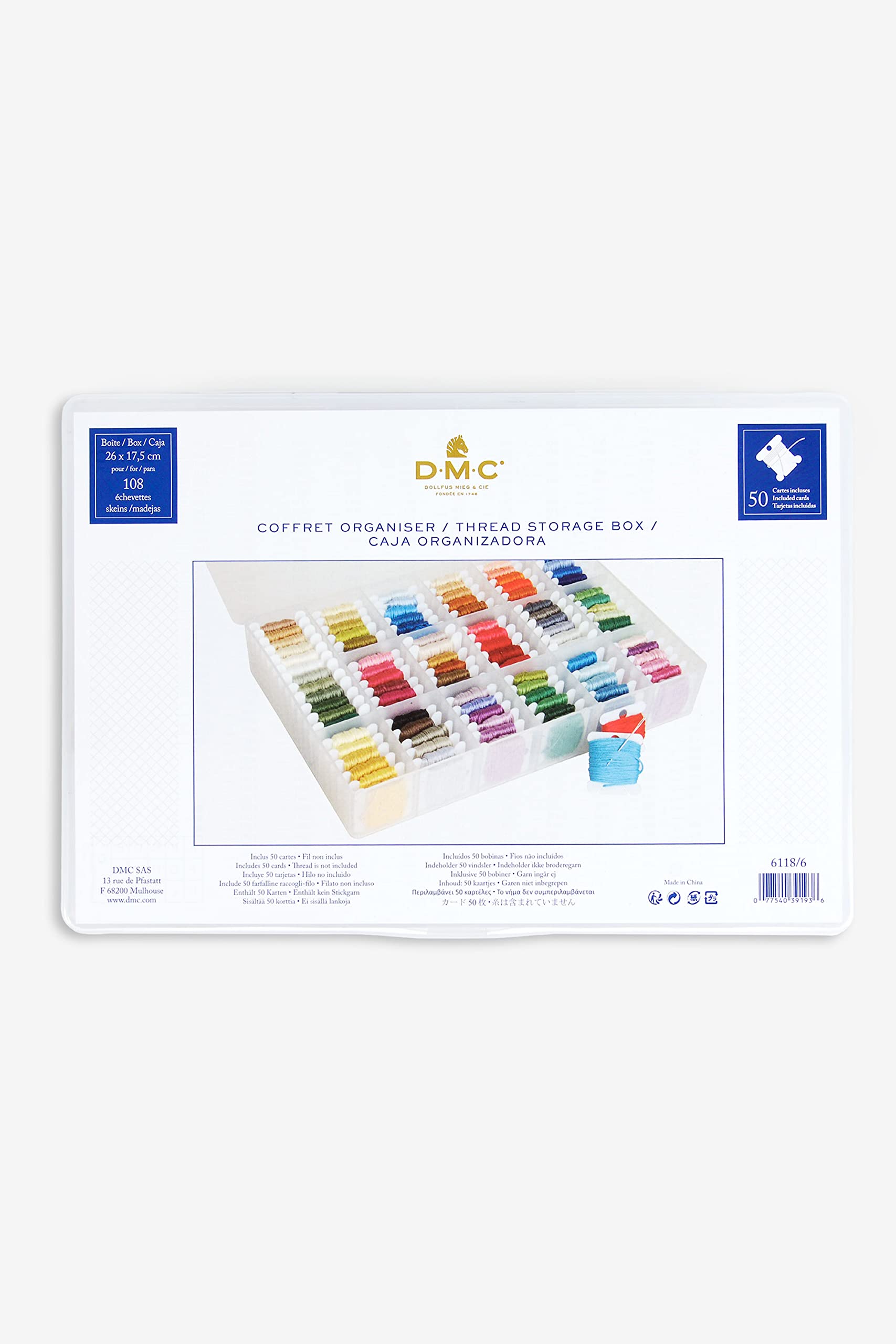 dmc-garnbox-aufbewahrungsbox-f-r-50-spindeln-kunststoff image 1