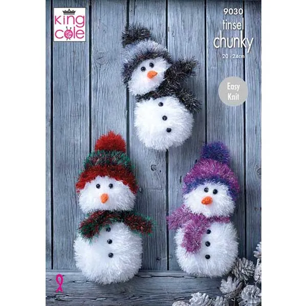 king-cole-9030-schneem-nner-strickanleitung-tinsel-chunky image 1