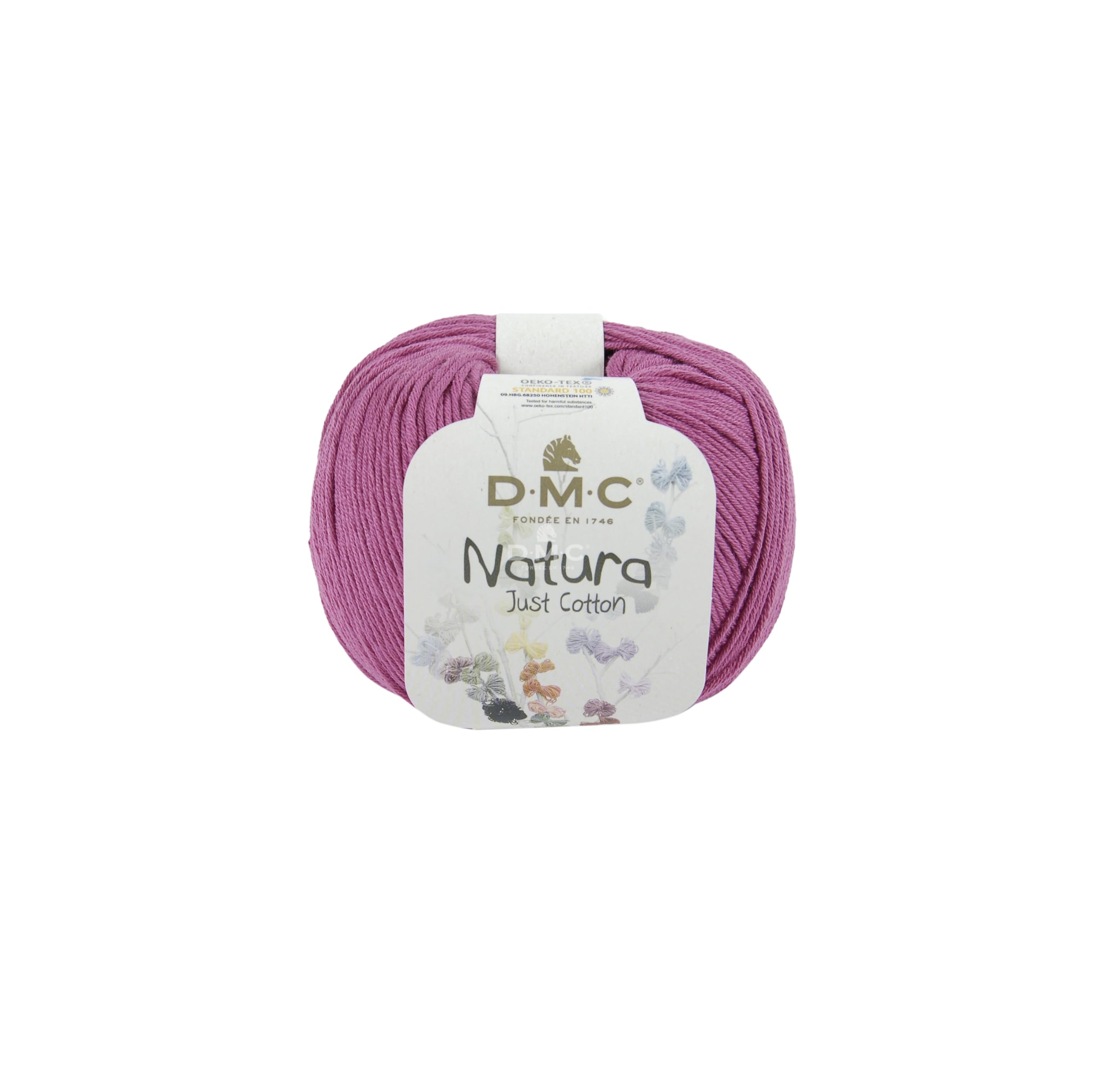 dmc-natura-just-cotton-h-kelgarn-n062-rosa-lila-50g image 1