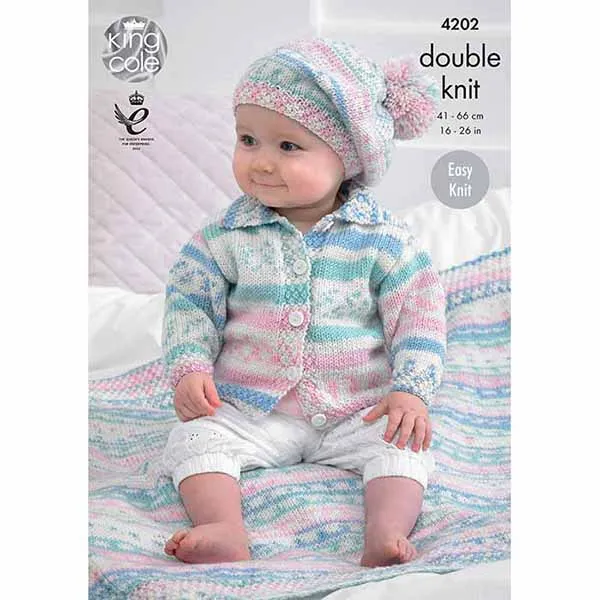 king-cole-4202-baby-set-strickanleitung-cherish-dk image 1