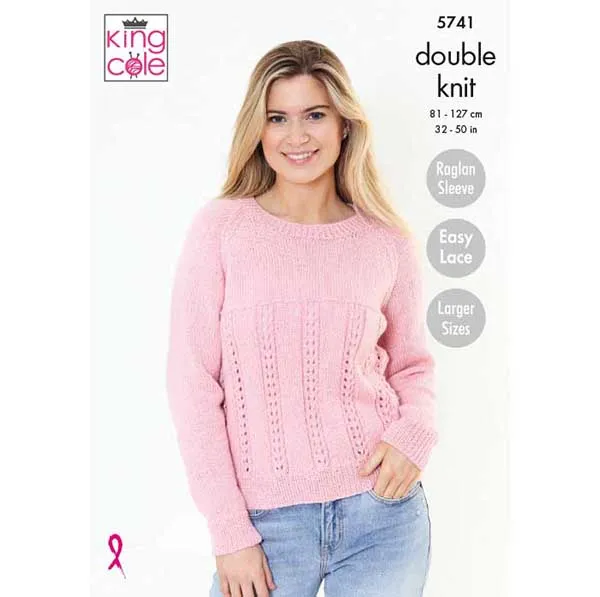 king-cole-5741-strickanleitung-cardigan-pullover-subtle-drifter-dk image 1