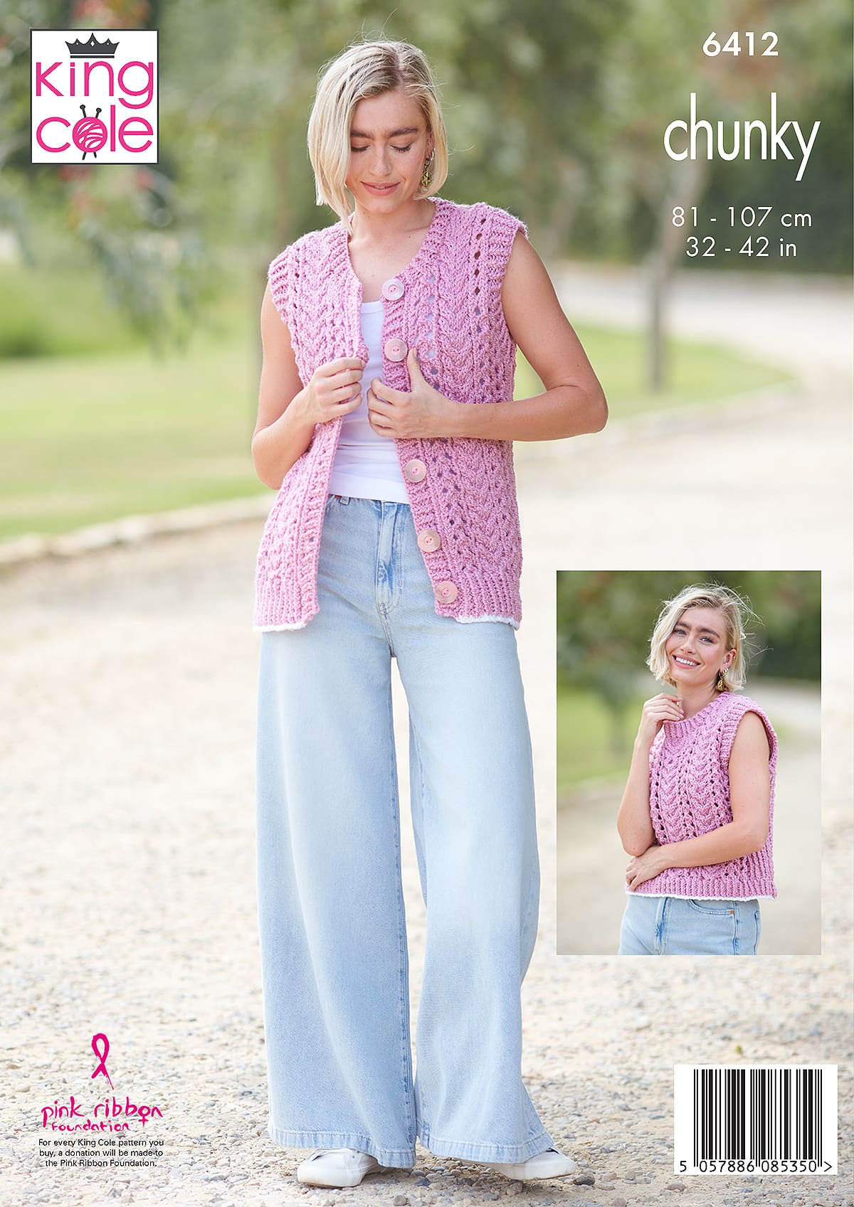 king-cole-patterns-6412-strickanleitung-damen-cardigan-dalesway-chunky image 2